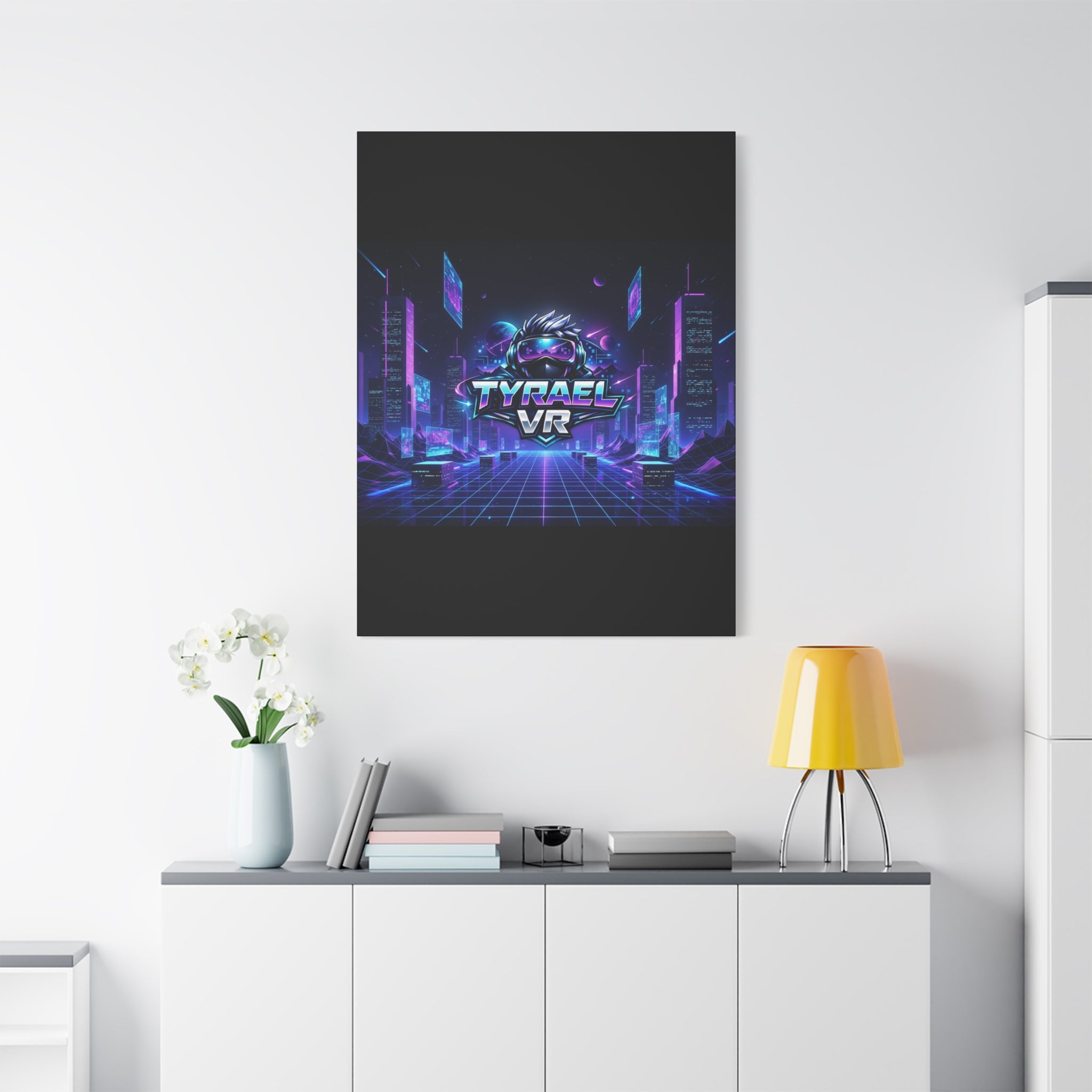Tyrael VR Retro Futuristic Canvas Print
