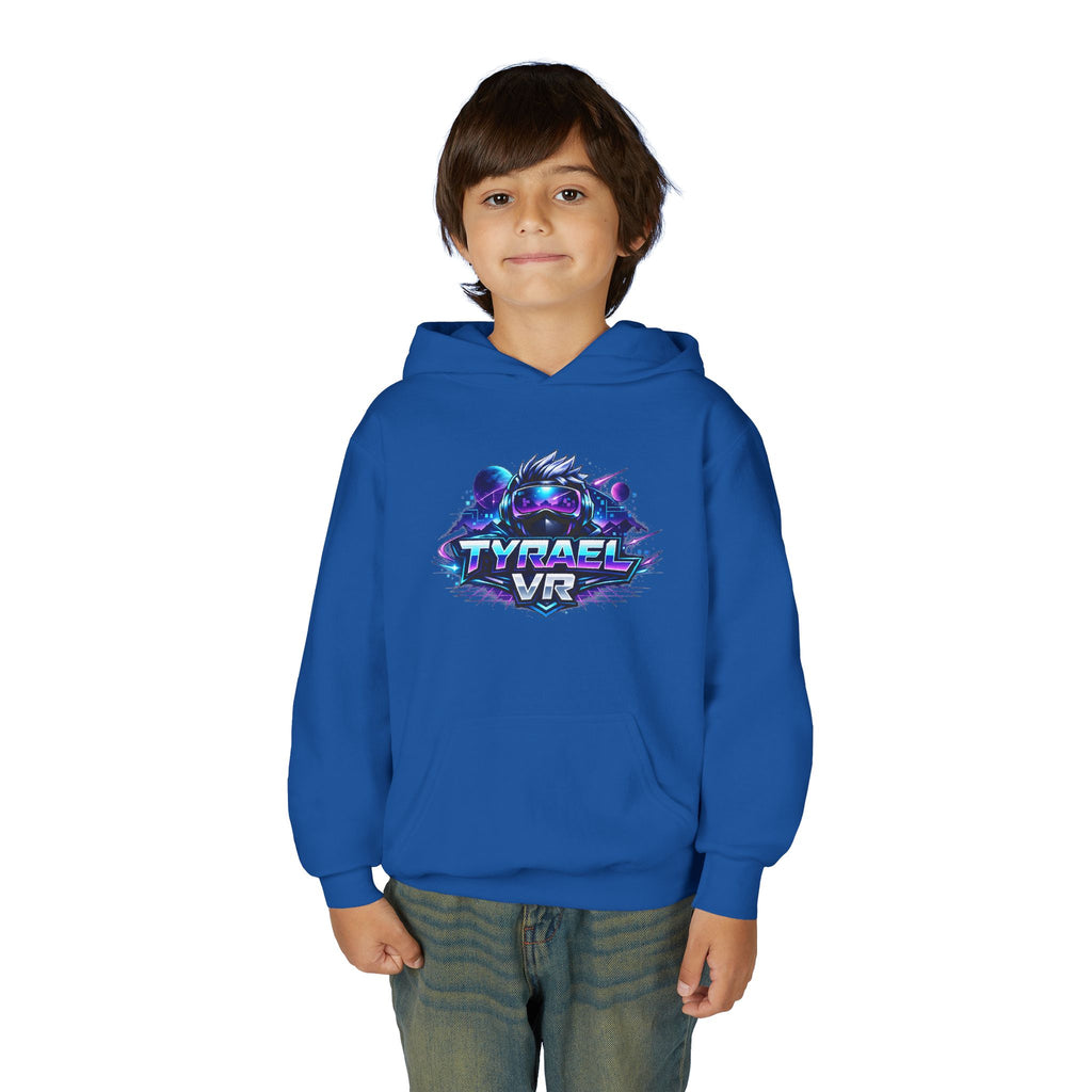Tyrael VR Kids Hoodie – Retro Neon Gaming Logo Sweatshirt