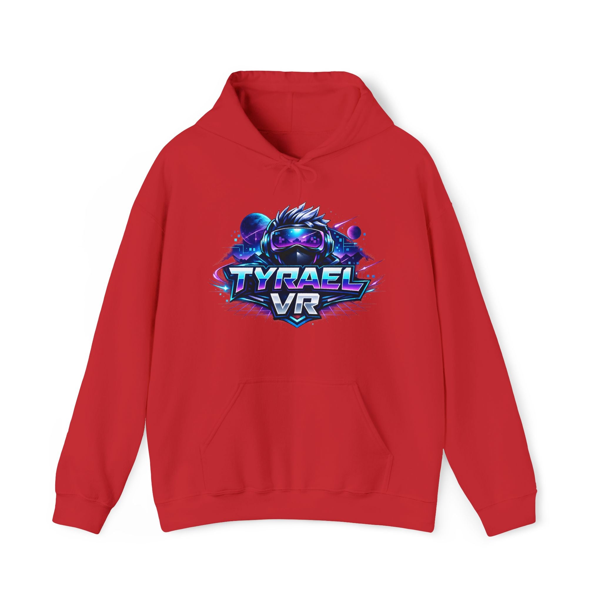 Tyrael VR Hoodie — Neon Cyber Gamer Logo Pullover