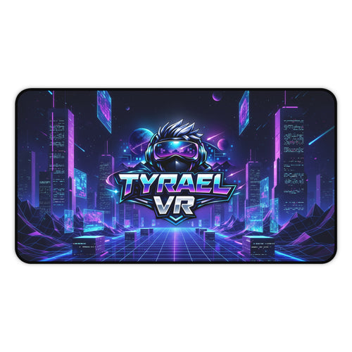 Retro Neon VR Gaming Desk Mat — Tyrael VR Cybercity Mousepad