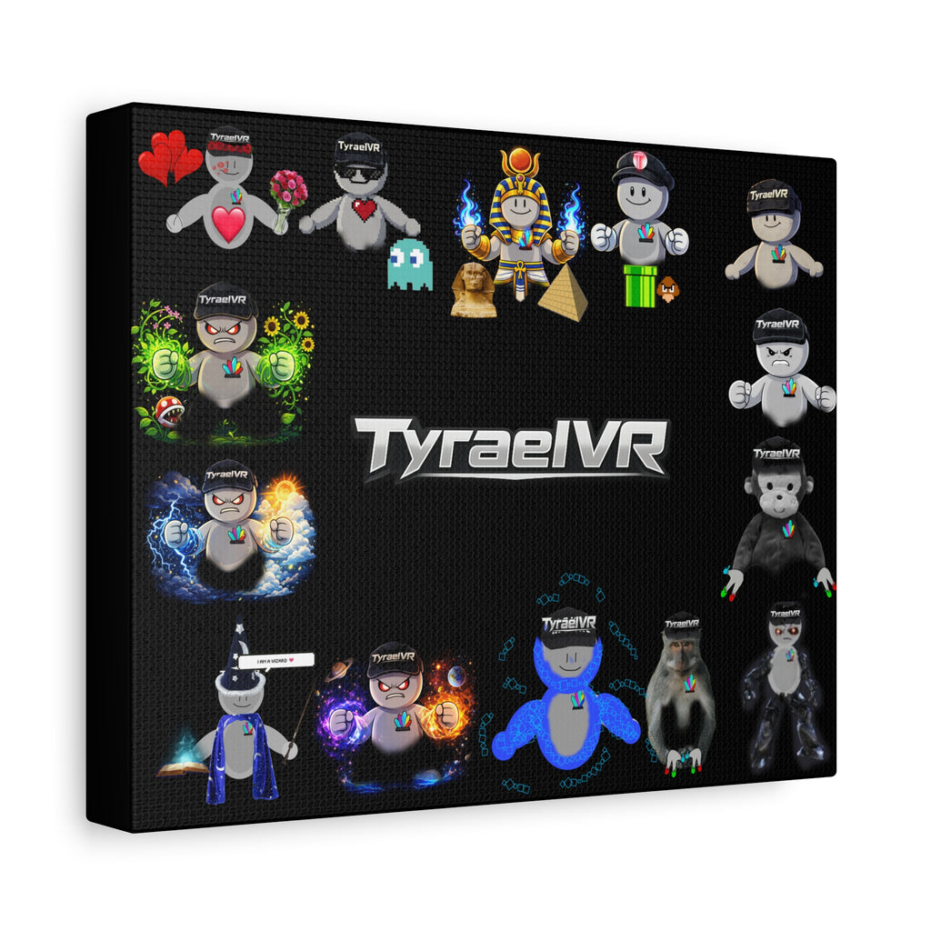 TyraelVR Gamer Mascot Canvas Print — Stretched Matte Wall Art