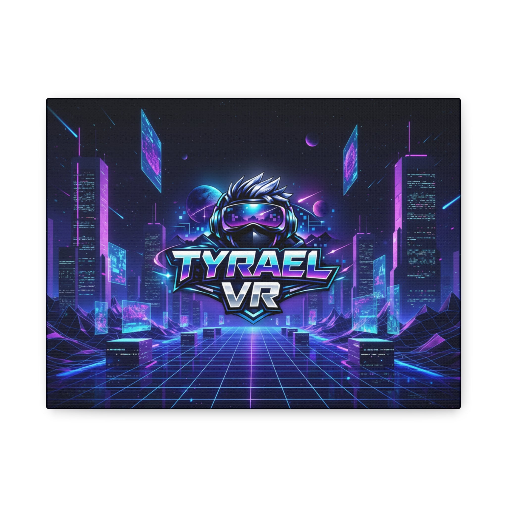 Tyrael VR Retro Futuristic Canvas Print