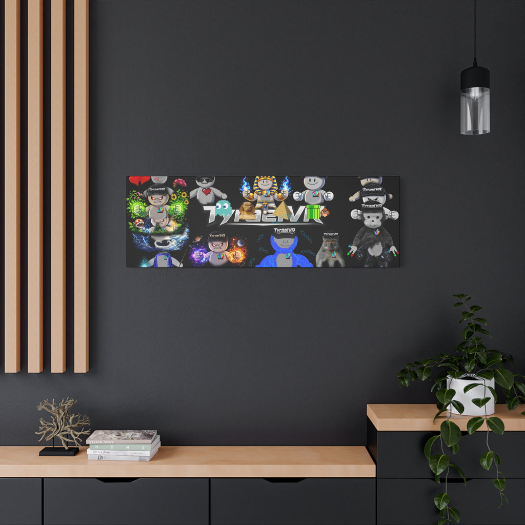 TyraelVR Gamer Mascot Canvas Print — Stretched Matte Wall Art