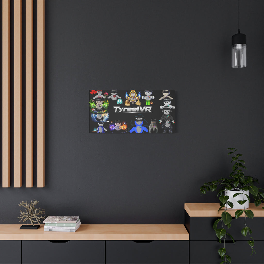 TyraelVR Gamer Mascot Canvas Print — Stretched Matte Wall Art
