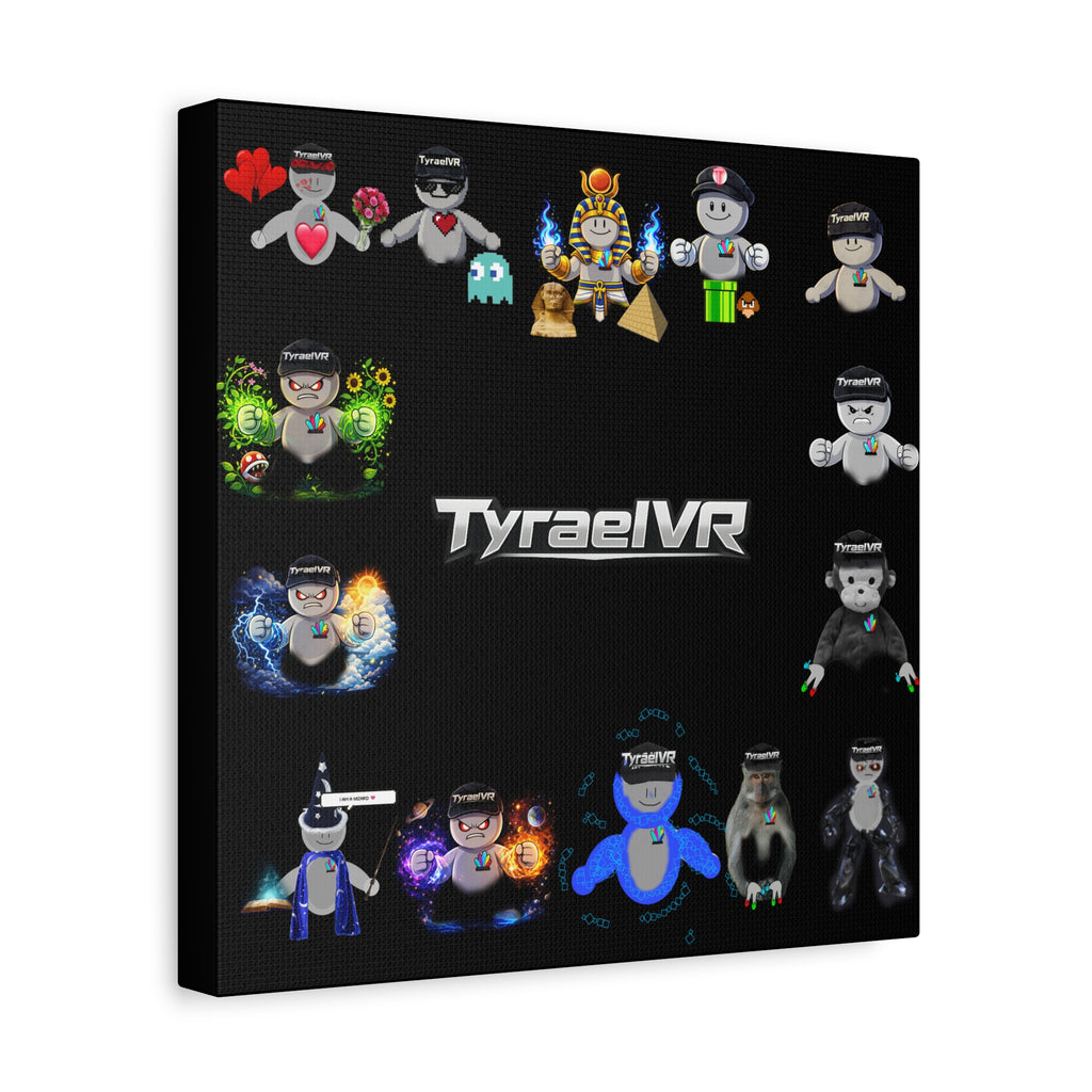 TyraelVR Gamer Mascot Canvas Print — Stretched Matte Wall Art