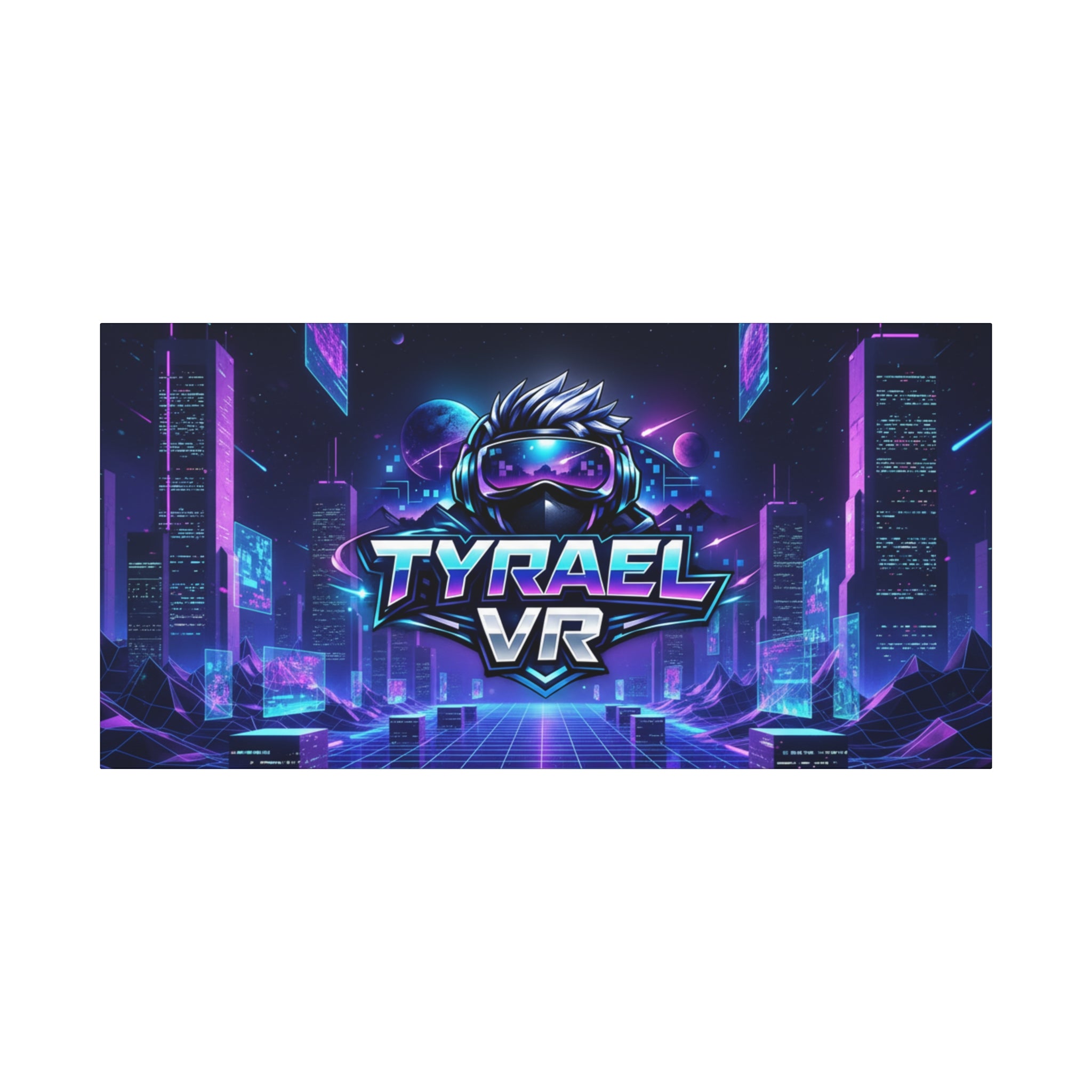 Tyrael VR Retro Futuristic Canvas Print