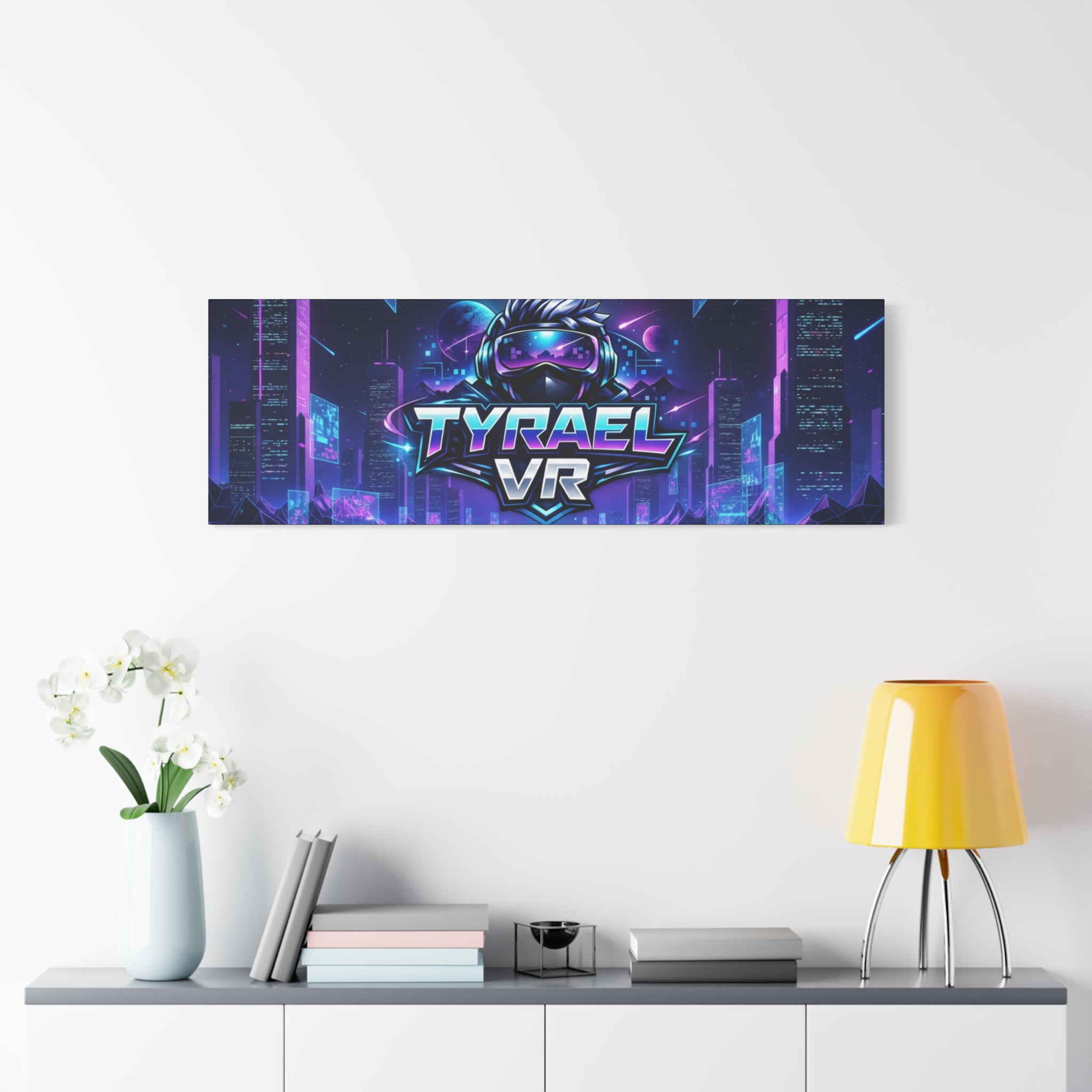 Tyrael VR Retro Futuristic Canvas Print