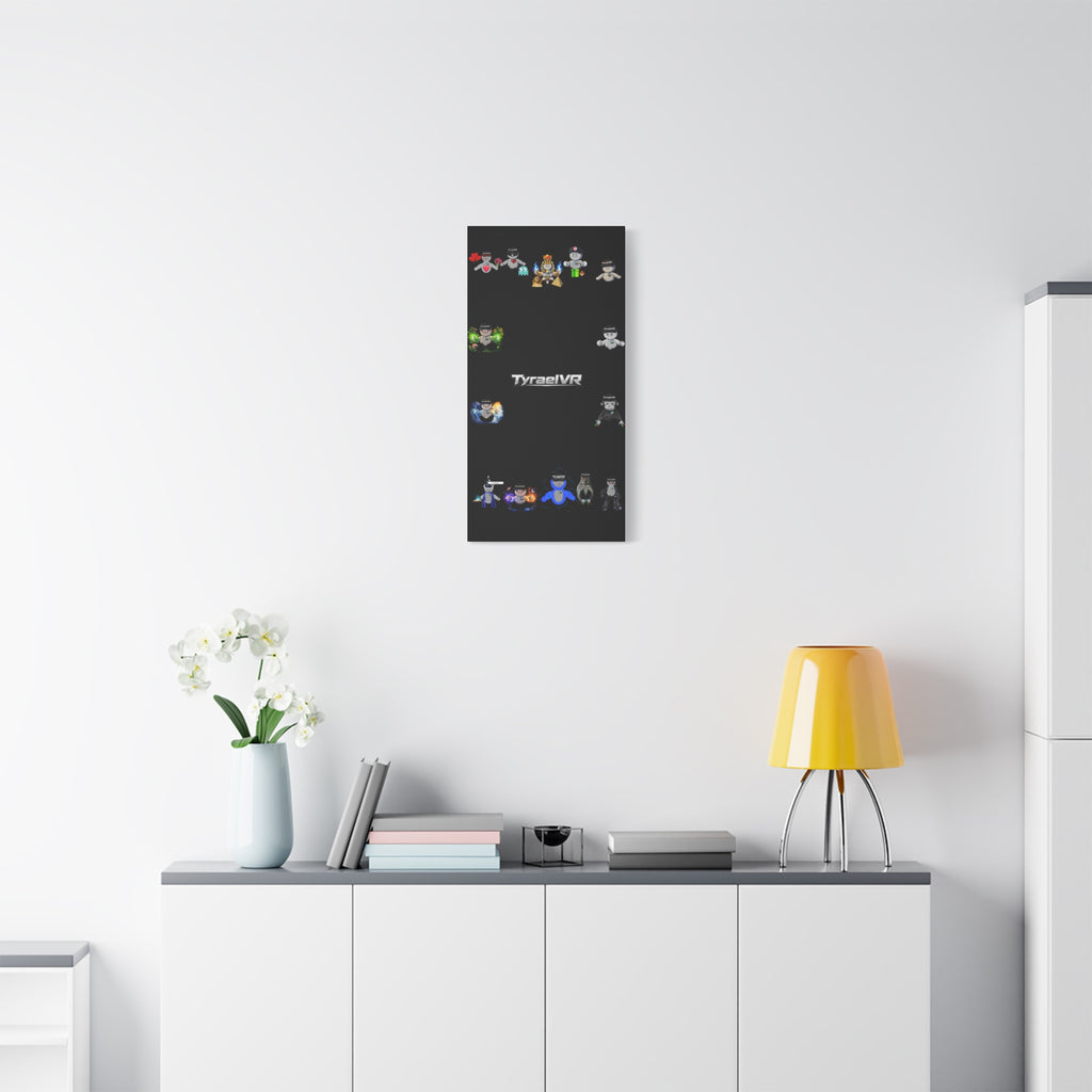 TyraelVR Gamer Mascot Canvas Print — Stretched Matte Wall Art