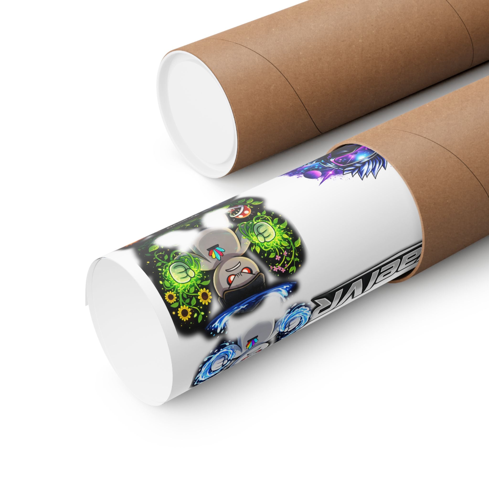 Tyrael VR Sticker Collage Matte Poster — Gamer Avatar Art Print