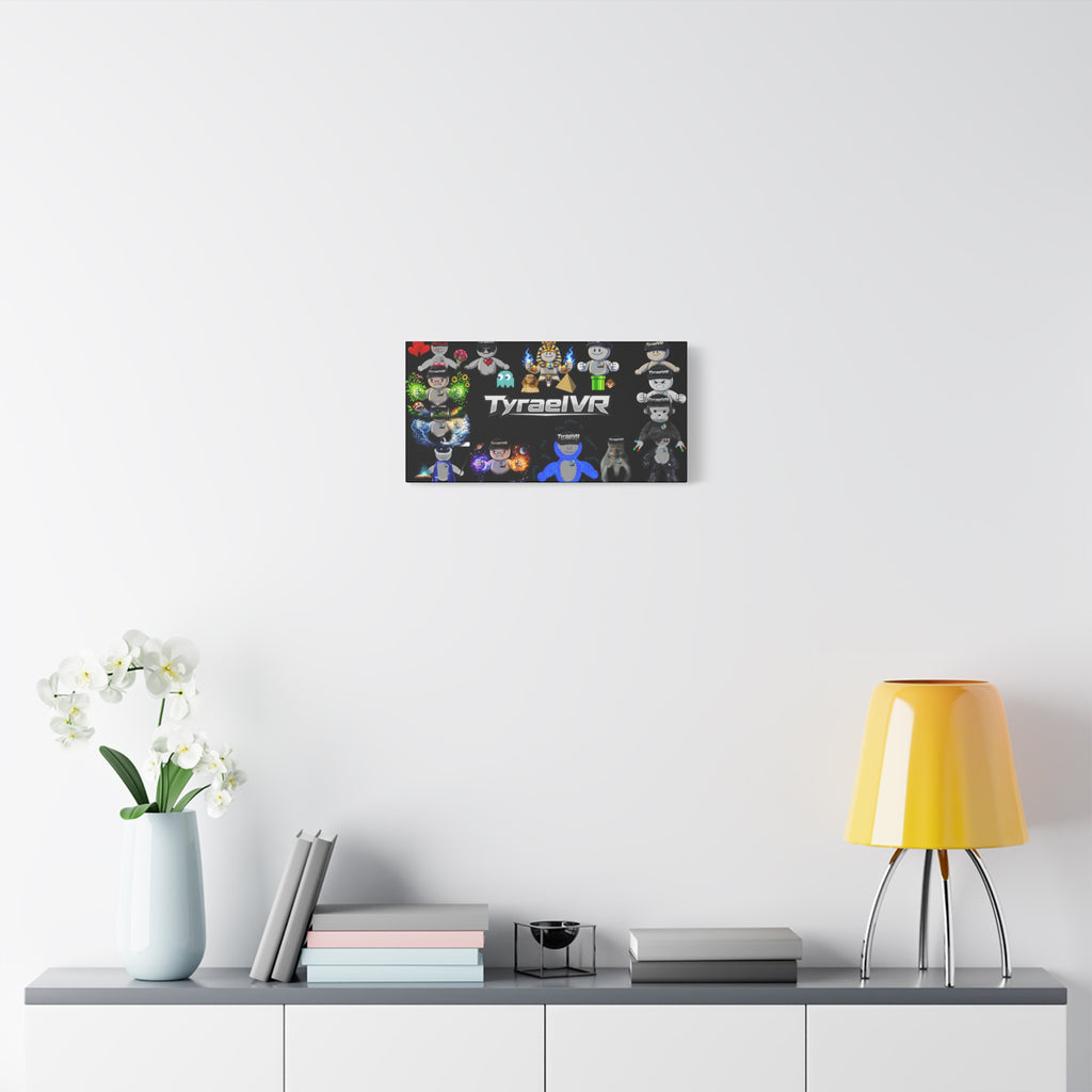 TyraelVR Gamer Mascot Canvas Print — Stretched Matte Wall Art