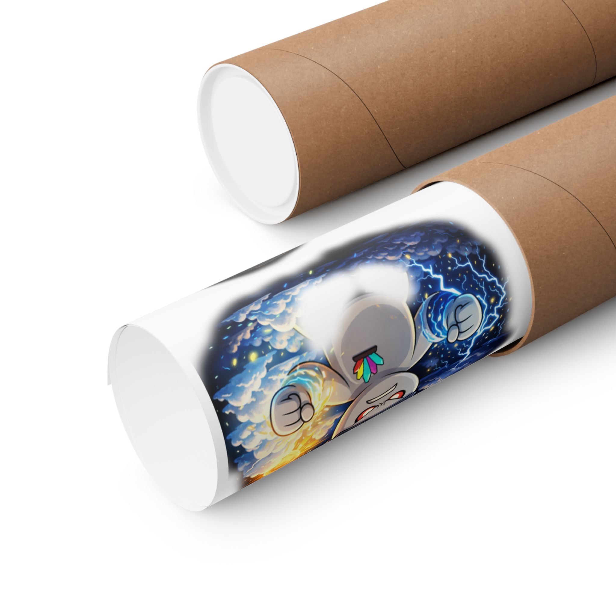 Tyrael VR Sticker Collage Matte Poster — Gamer Avatar Art Print