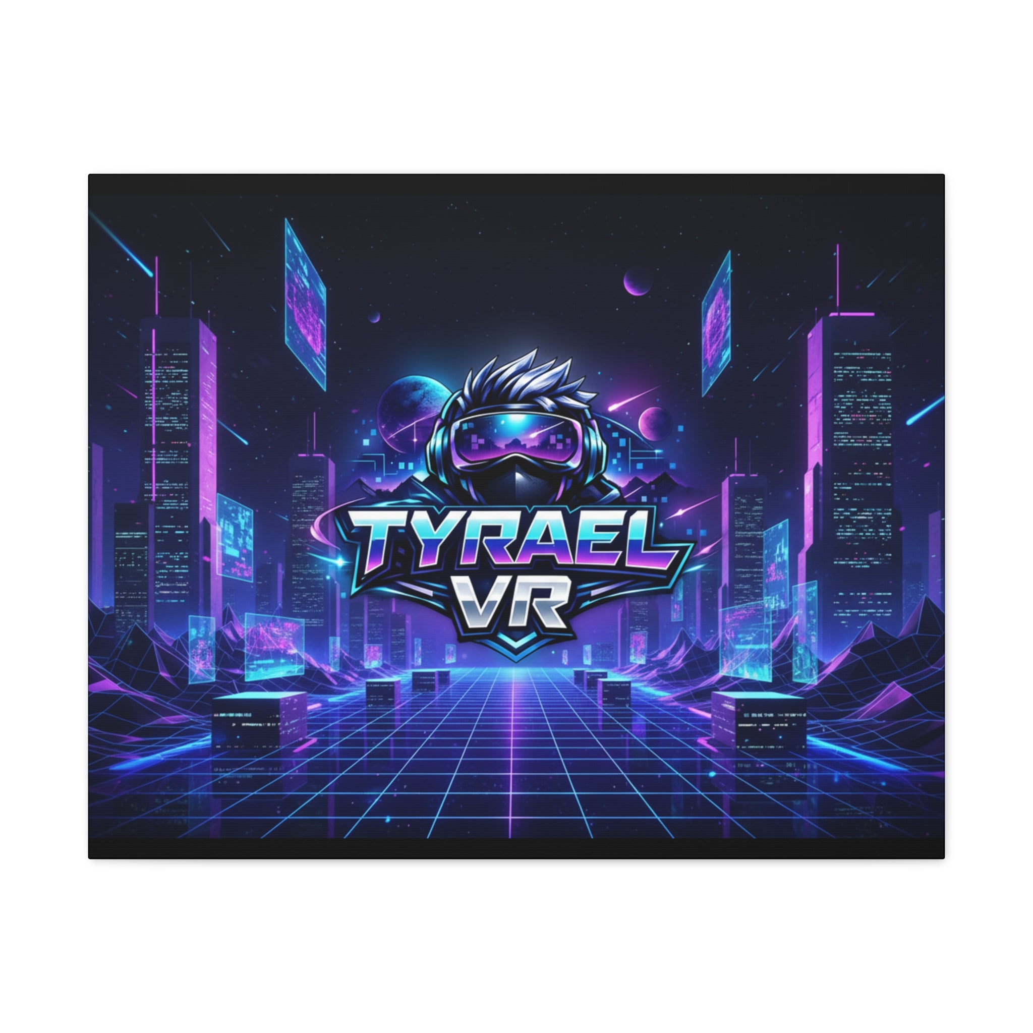 Tyrael VR Retro Futuristic Canvas Print