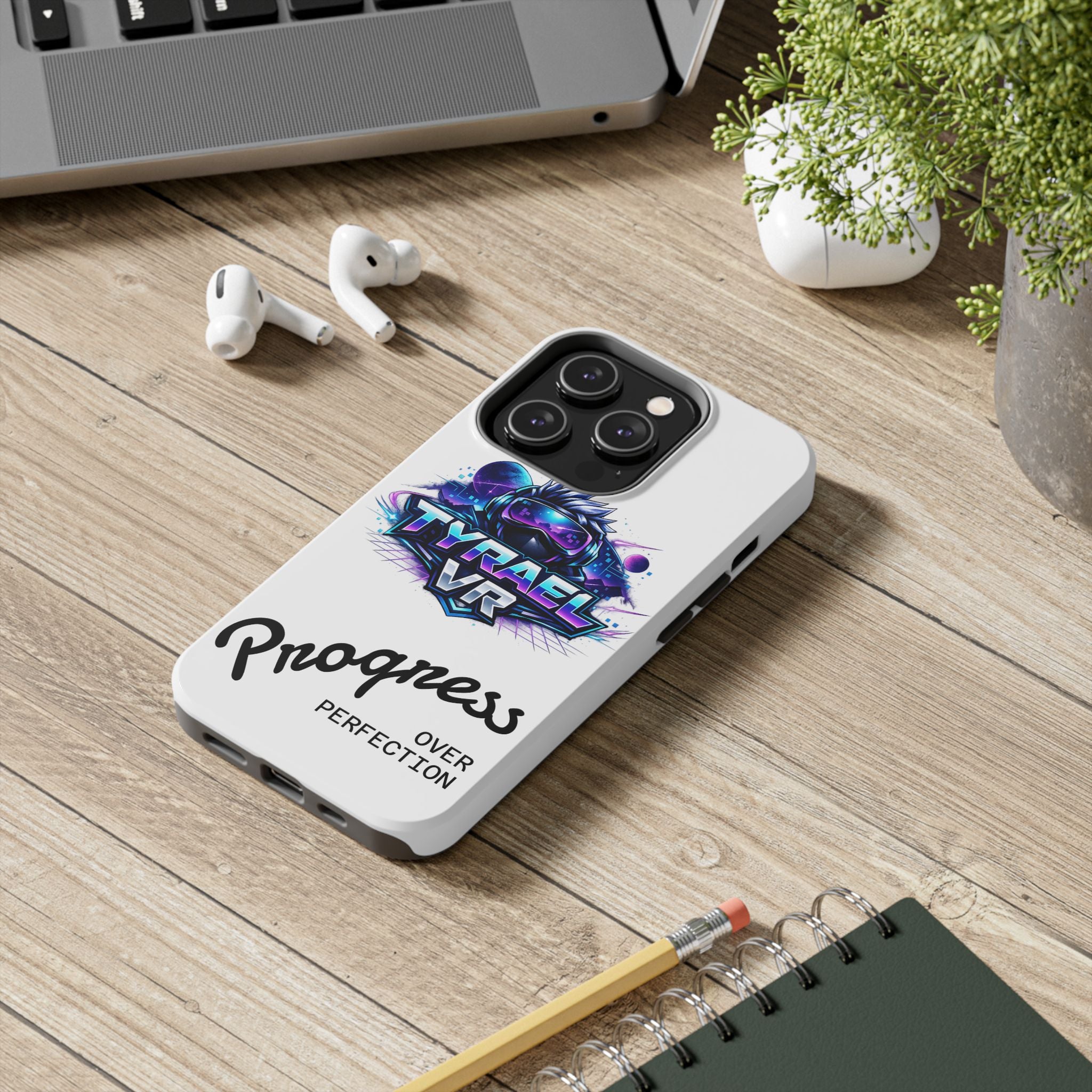 Tyrael VR Tough Phone Case — 'Progress Over Perfection' Gamer Protective Case