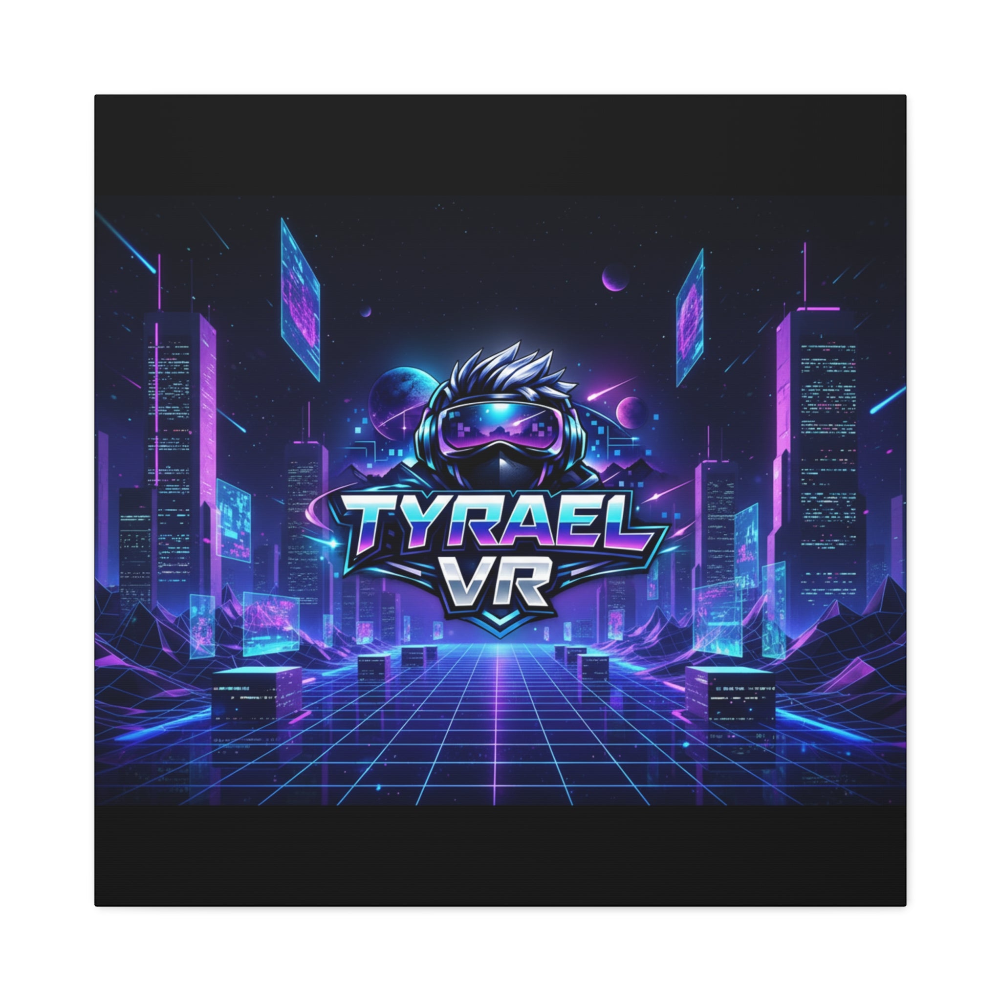Tyrael VR Retro Futuristic Canvas Print