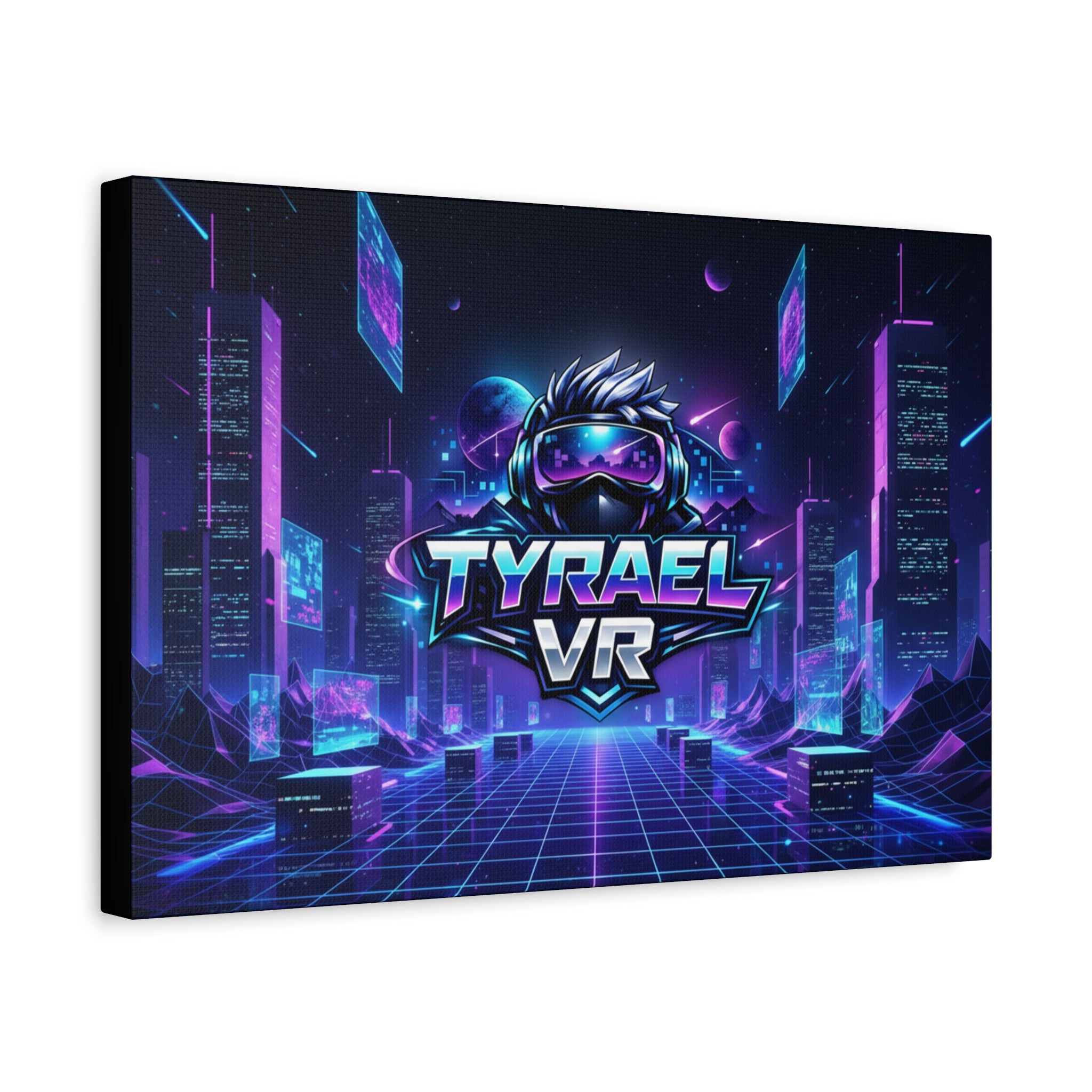 Tyrael VR Retro Futuristic Canvas Print