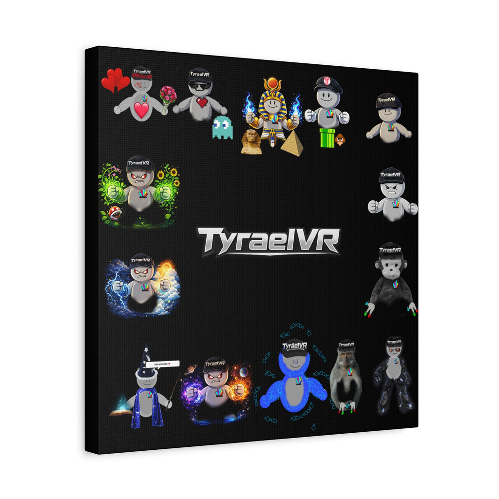 TyraelVR Gamer Mascot Canvas Print — Stretched Matte Wall Art